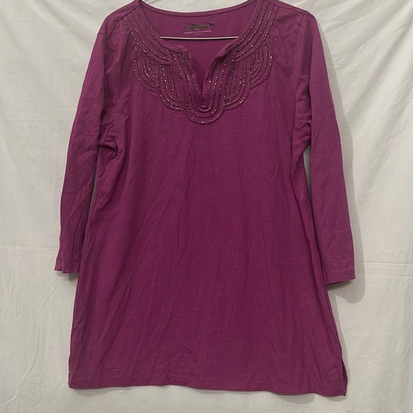 All New Stylish and fancy Pink Embellished Top in Size XL - Picture 3 of 4